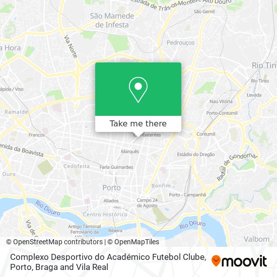 Complexo Desportivo do Académico Futebol Clube map