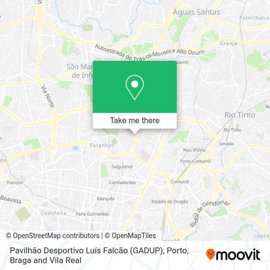 Pavilhão Desportivo Luís Falcão (GADUP) map