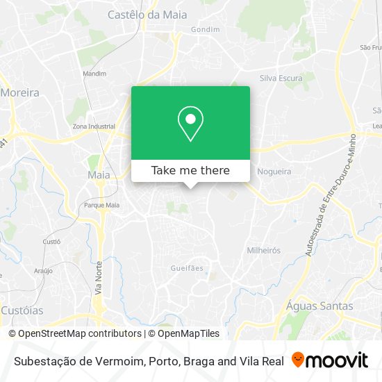 Subestação de Vermoim mapa