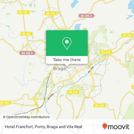 Hotel Francfort map