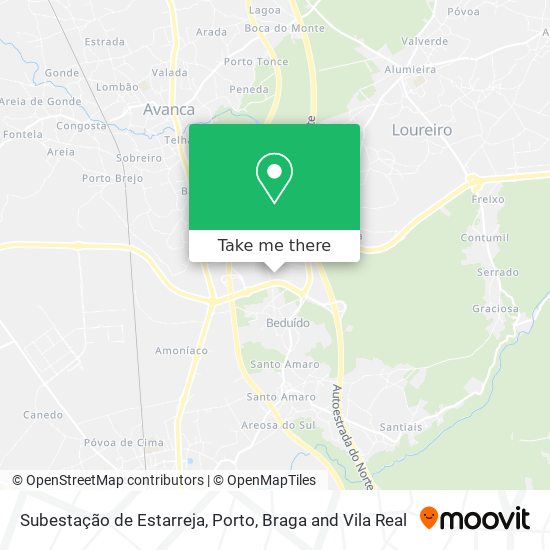 Subestação de Estarreja map