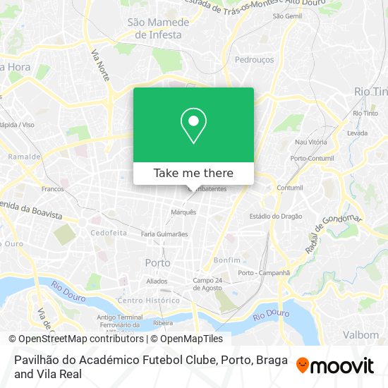 Pavilhão do Académico Futebol Clube map