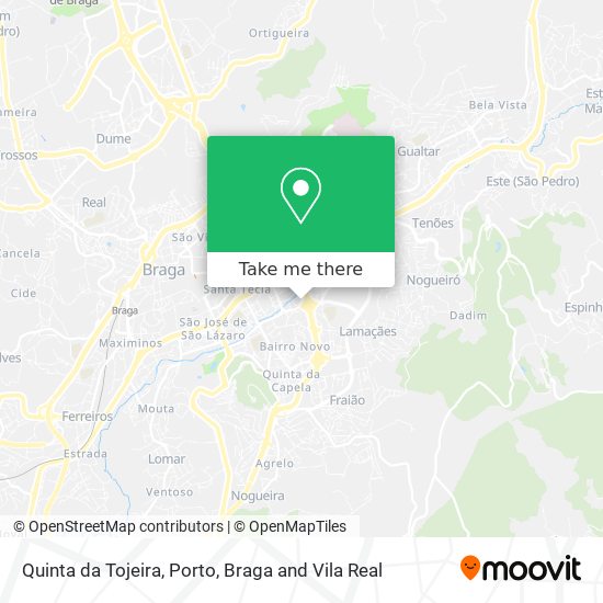 Quinta da Tojeira map