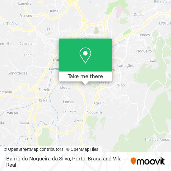 Bairro do Nogueira da Silva map