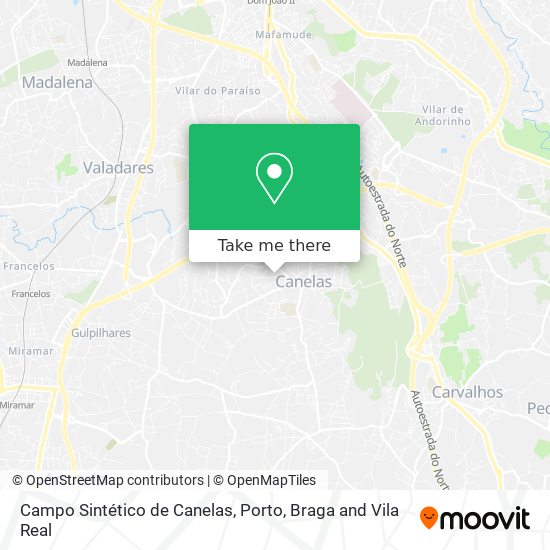 Campo Sintético de Canelas map