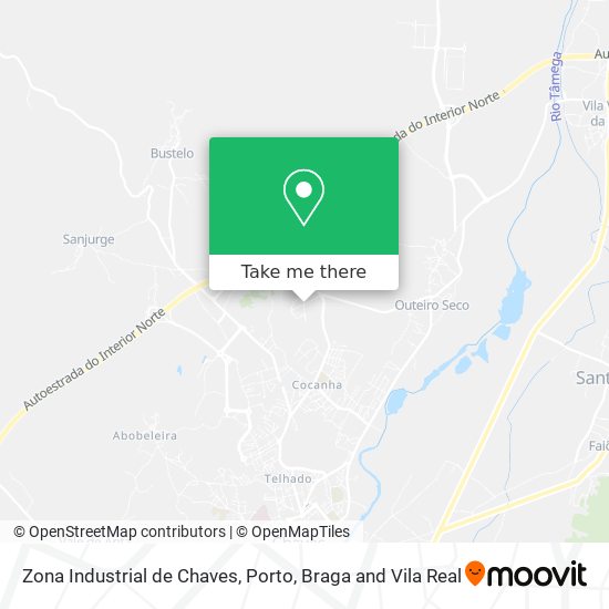 Zona Industrial de Chaves map