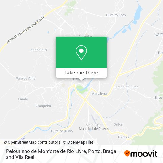 Pelourinho de Monforte de Rio Livre map
