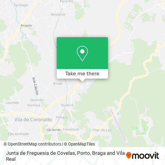 Junta de Freguesia de Covelas map