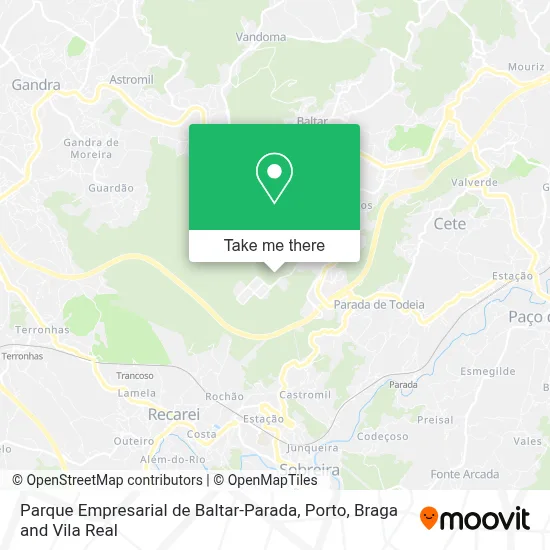 Parque Empresarial de Baltar-Parada map