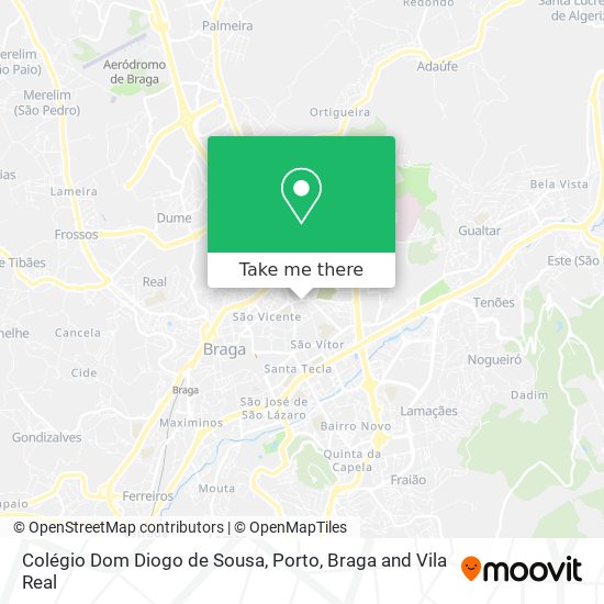 Colégio Dom Diogo de Sousa map