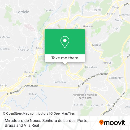 Miradouro de Nossa Senhora de Lurdes map