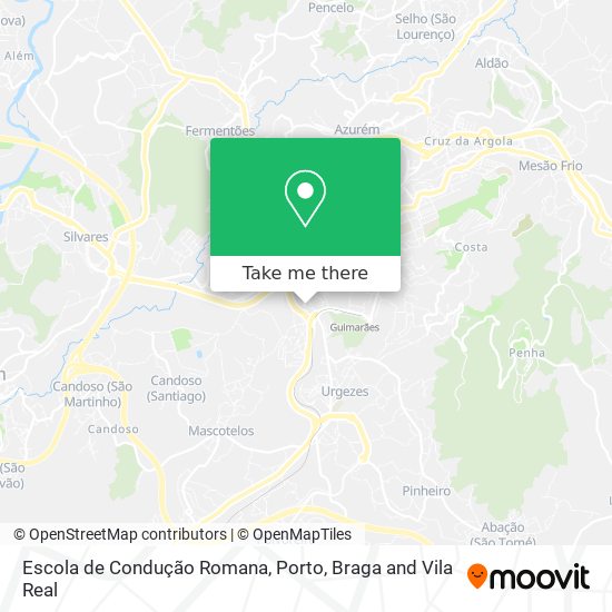 Escola de Condução Romana mapa