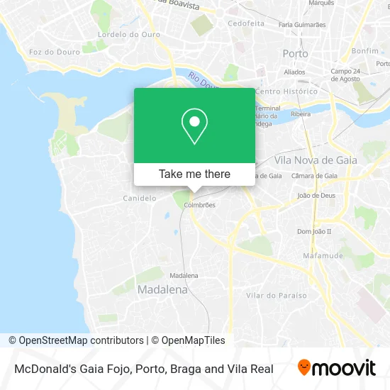 McDonald's Gaia Fojo map