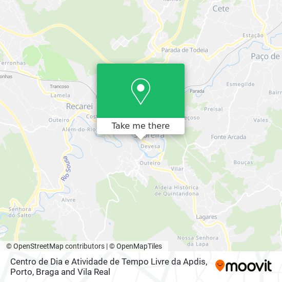 Centro de Dia e Atividade de Tempo Livre da Apdis mapa