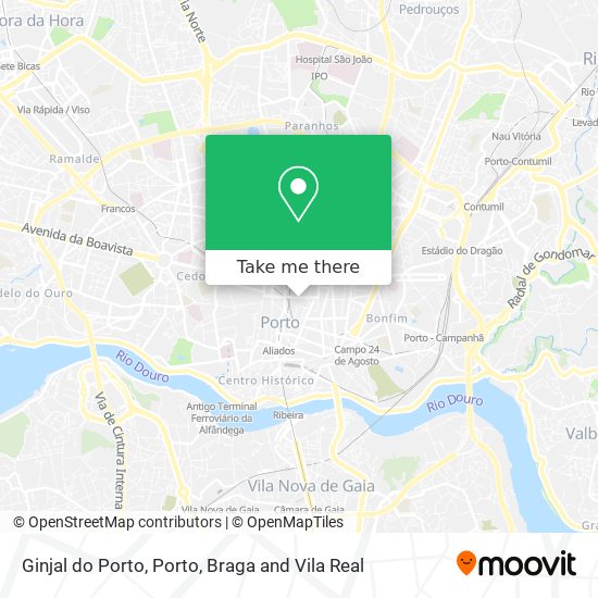 Ginjal do Porto map