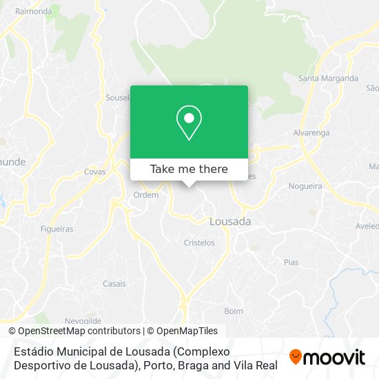 Estádio Municipal de Lousada (Complexo Desportivo de Lousada) map