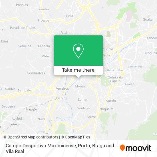 Campo Desportivo Maximinense map