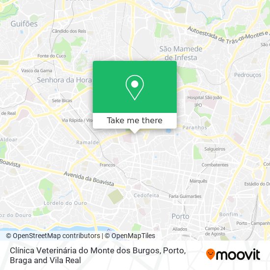 Clínica Veterinária do Monte dos Burgos map