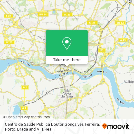 Centro de Saúde Pública Doutor Gonçalves Ferreira mapa