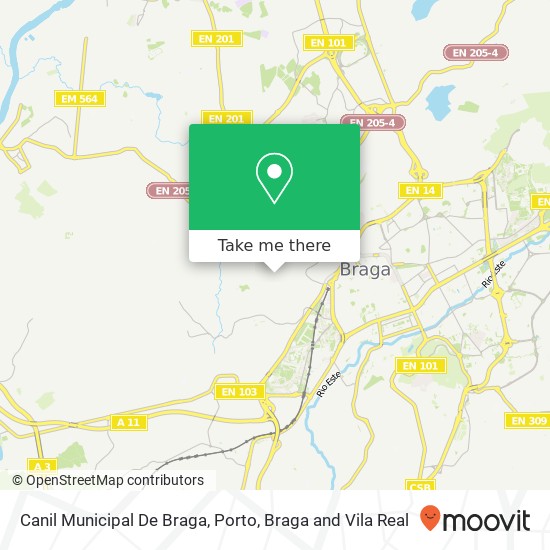 Canil Municipal De Braga map