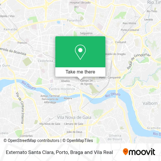 Externato Santa Clara map