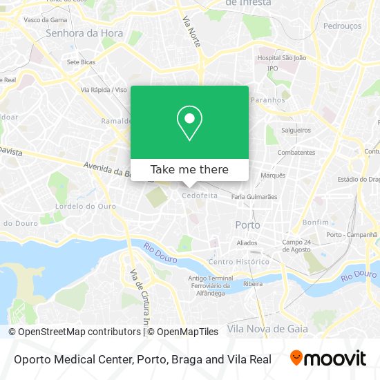 Oporto Medical Center map
