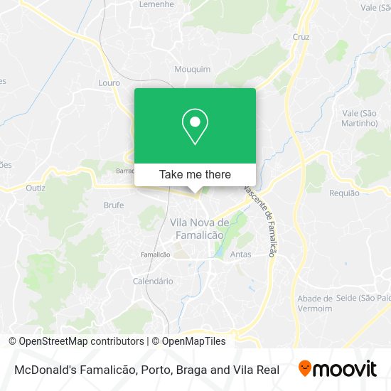 McDonald's Famalicão mapa