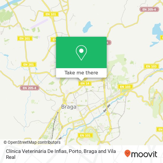 Clínica Veterinária De Infias map