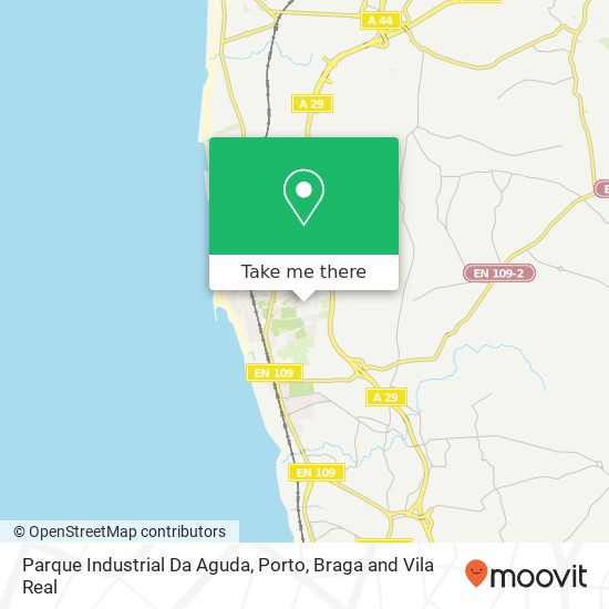 Parque Industrial Da Aguda map