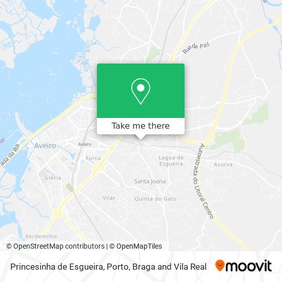 Princesinha de Esgueira mapa