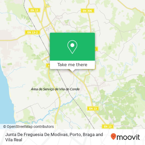 Junta De Freguesia De Modivas map
