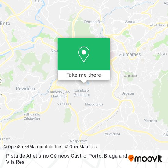 Pista de Atletismo Gémeos Castro map