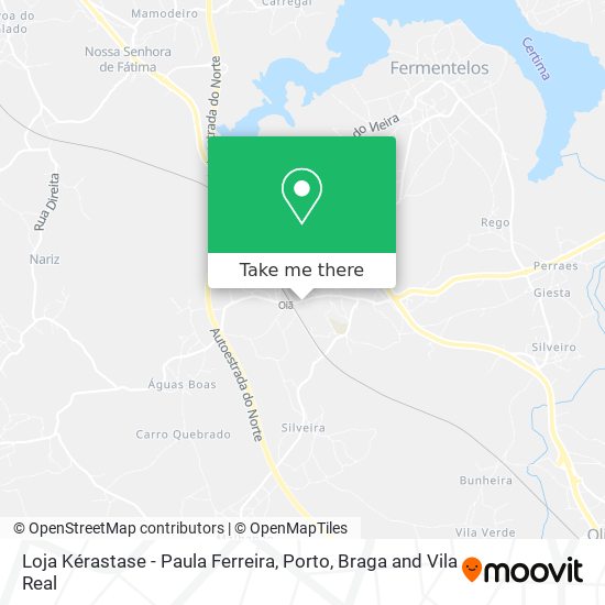 Loja Kérastase - Paula Ferreira mapa