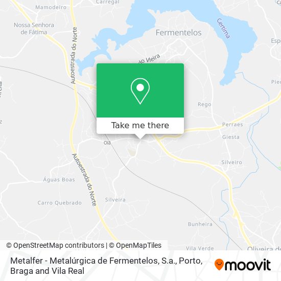 Metalfer - Metalúrgica de Fermentelos, S.a. map