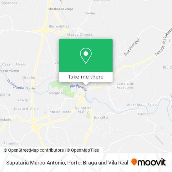 Sapataria Marco António mapa