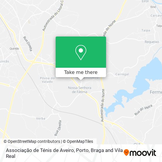 Associação de Ténis de Aveiro map
