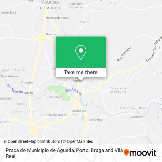 Praça do Município de Águeda mapa