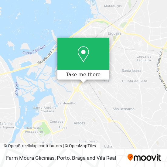 Farm Moura Glicinias map