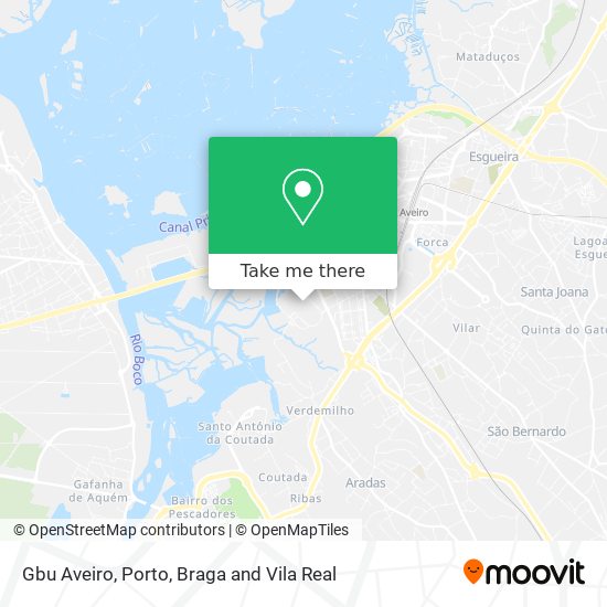Gbu Aveiro map