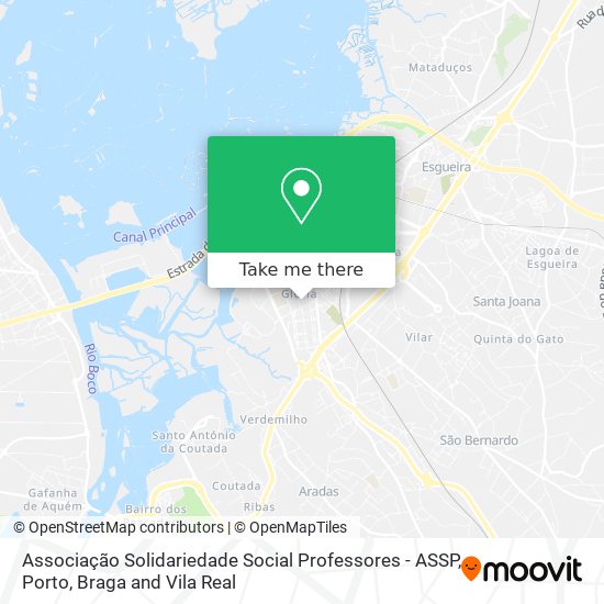 Associação Solidariedade Social Professores - ASSP mapa