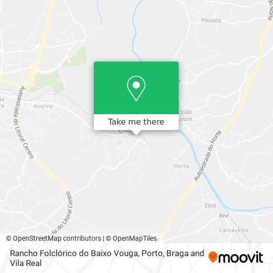 Rancho Folclórico do Baixo Vouga mapa