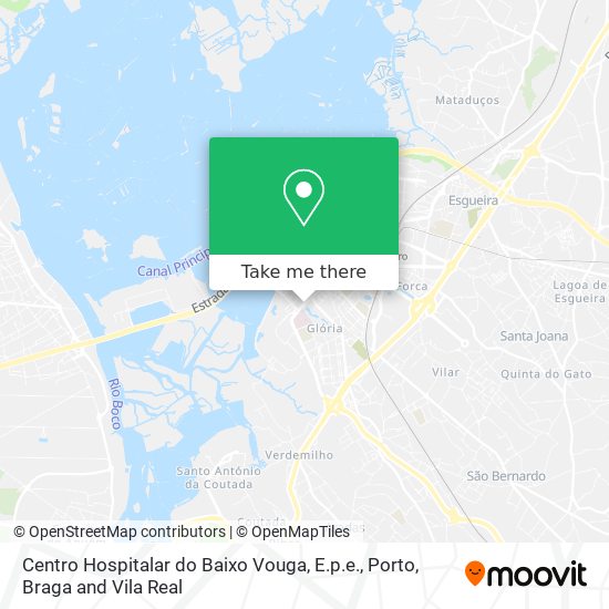 Centro Hospitalar do Baixo Vouga, E.p.e. map