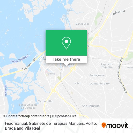 Fisiomanual. Gabinete de Terapias Manuais map