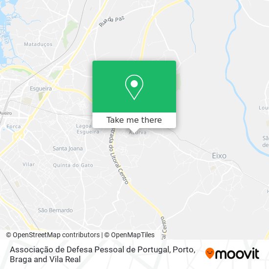 Associação de Defesa Pessoal de Portugal mapa