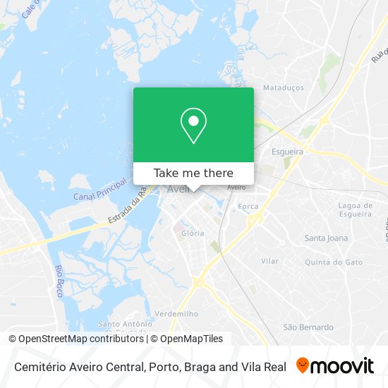 Cemitério Aveiro Central map