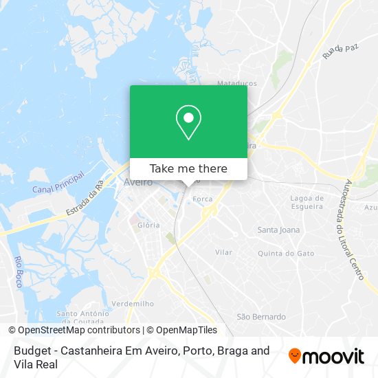 Budget - Castanheira Em Aveiro mapa