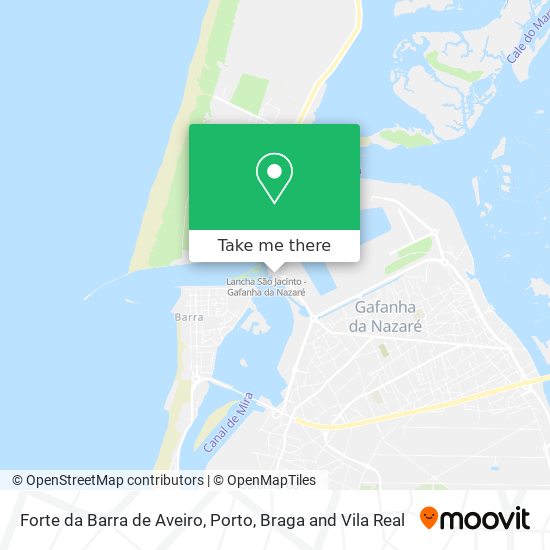 Forte da Barra de Aveiro map