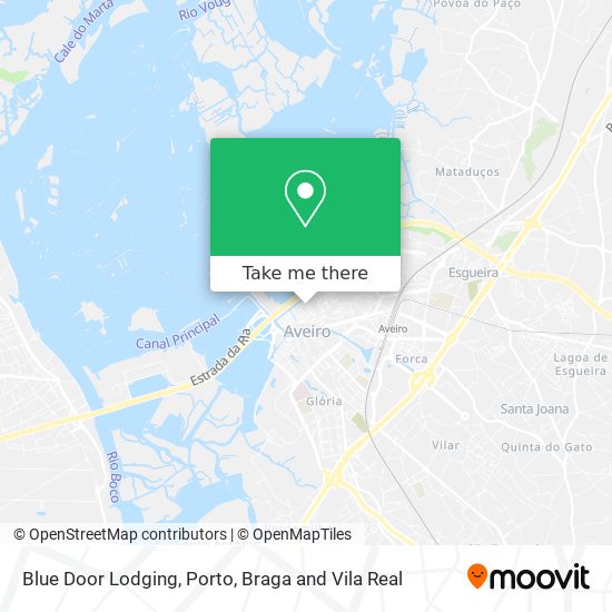 Blue Door Lodging mapa