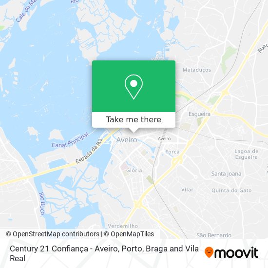 Century 21 Confiança - Aveiro mapa