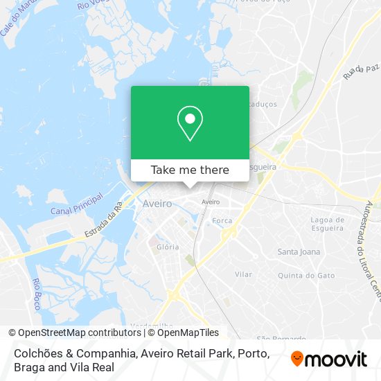 Colchões & Companhia, Aveiro Retail Park mapa